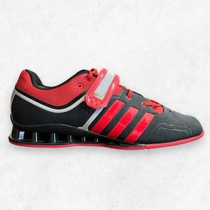 Adidas Adipower Weightlifting Torsion‎ Black Red Metallic Shoes Size Men's US 15